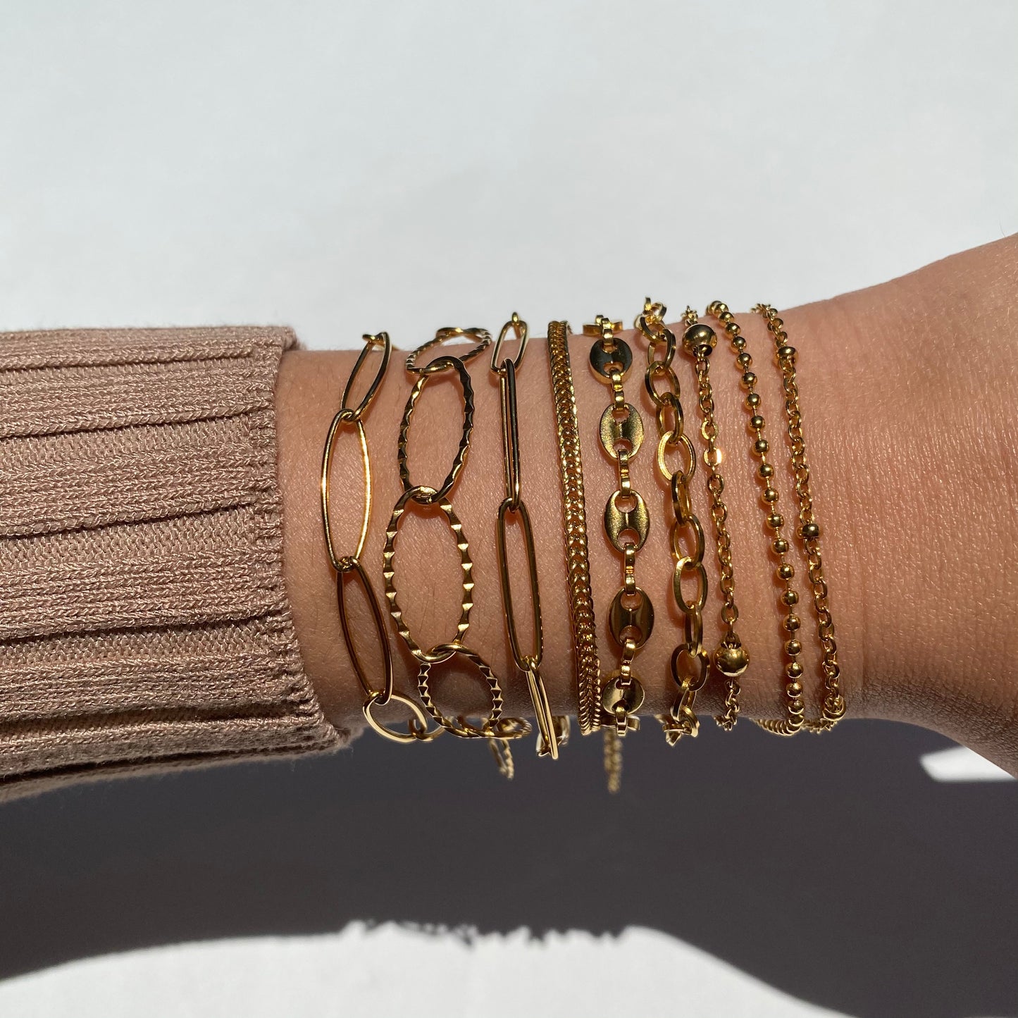 Gold bracelets