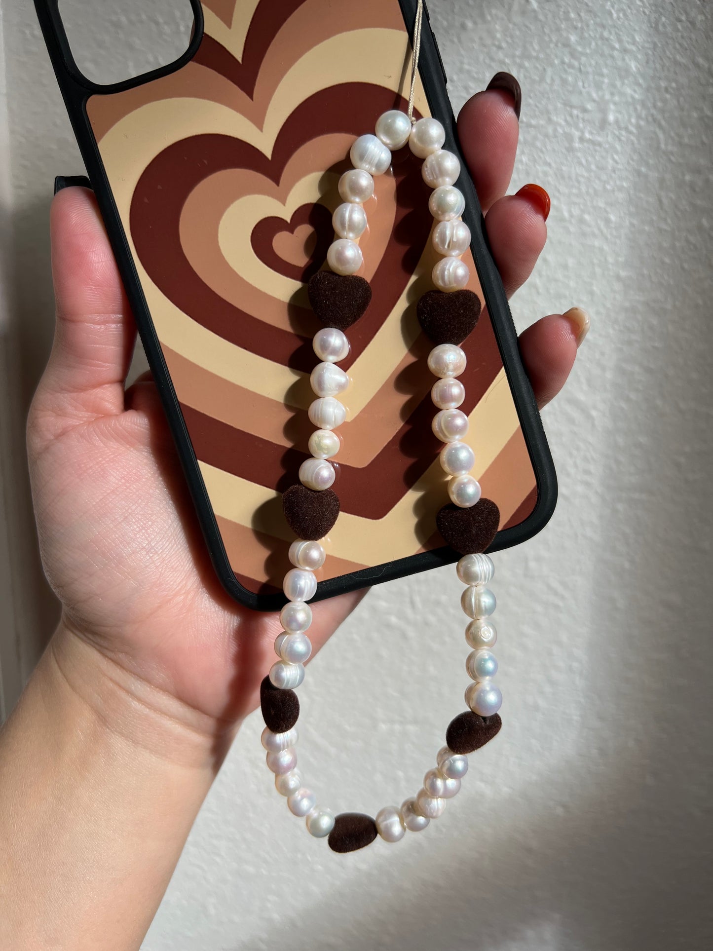 Pearls phone strap