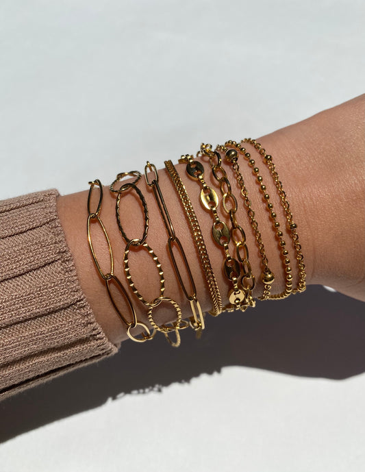 Gold bracelets