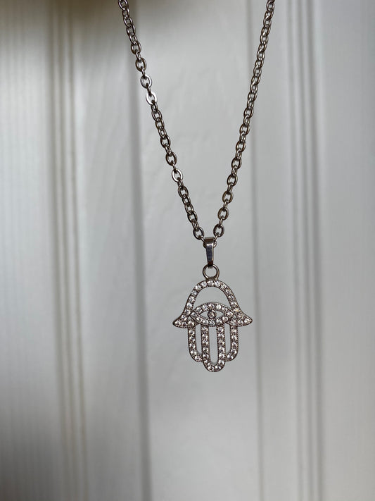 Silver Hamsa