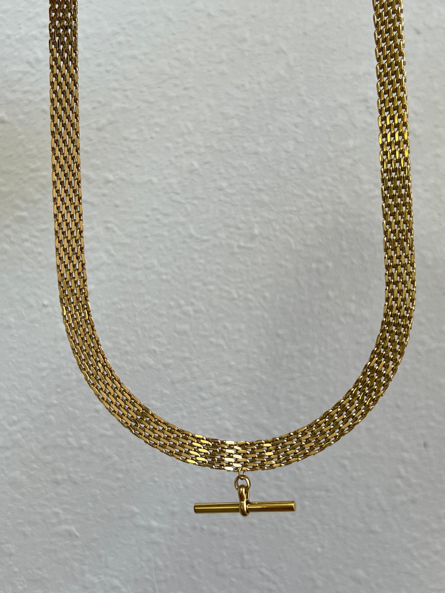 T bar necklace