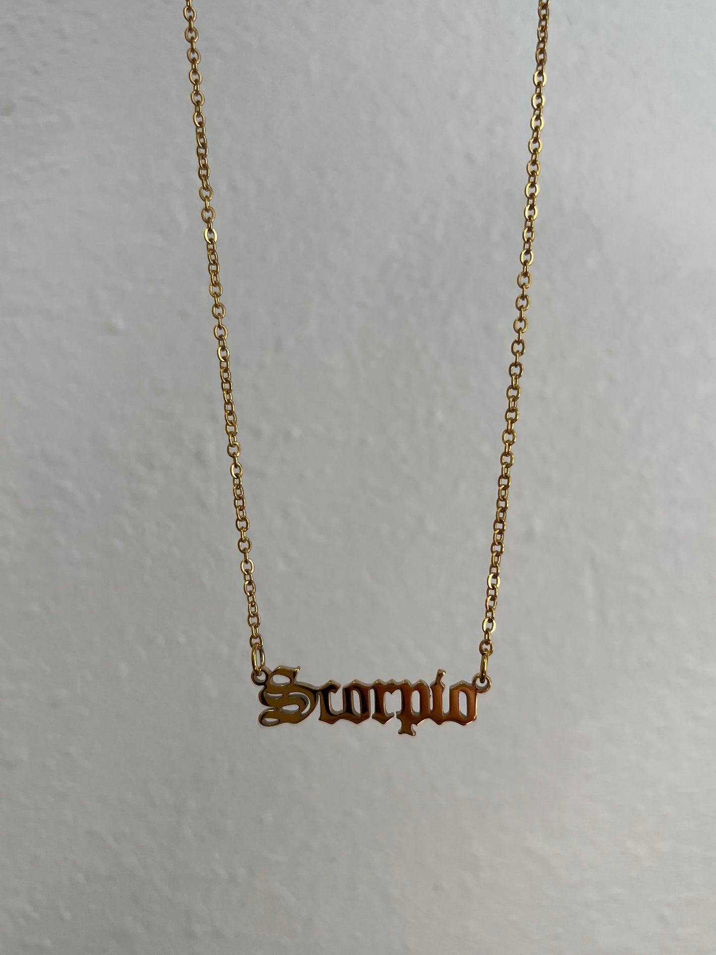 Zodiac sign necklace