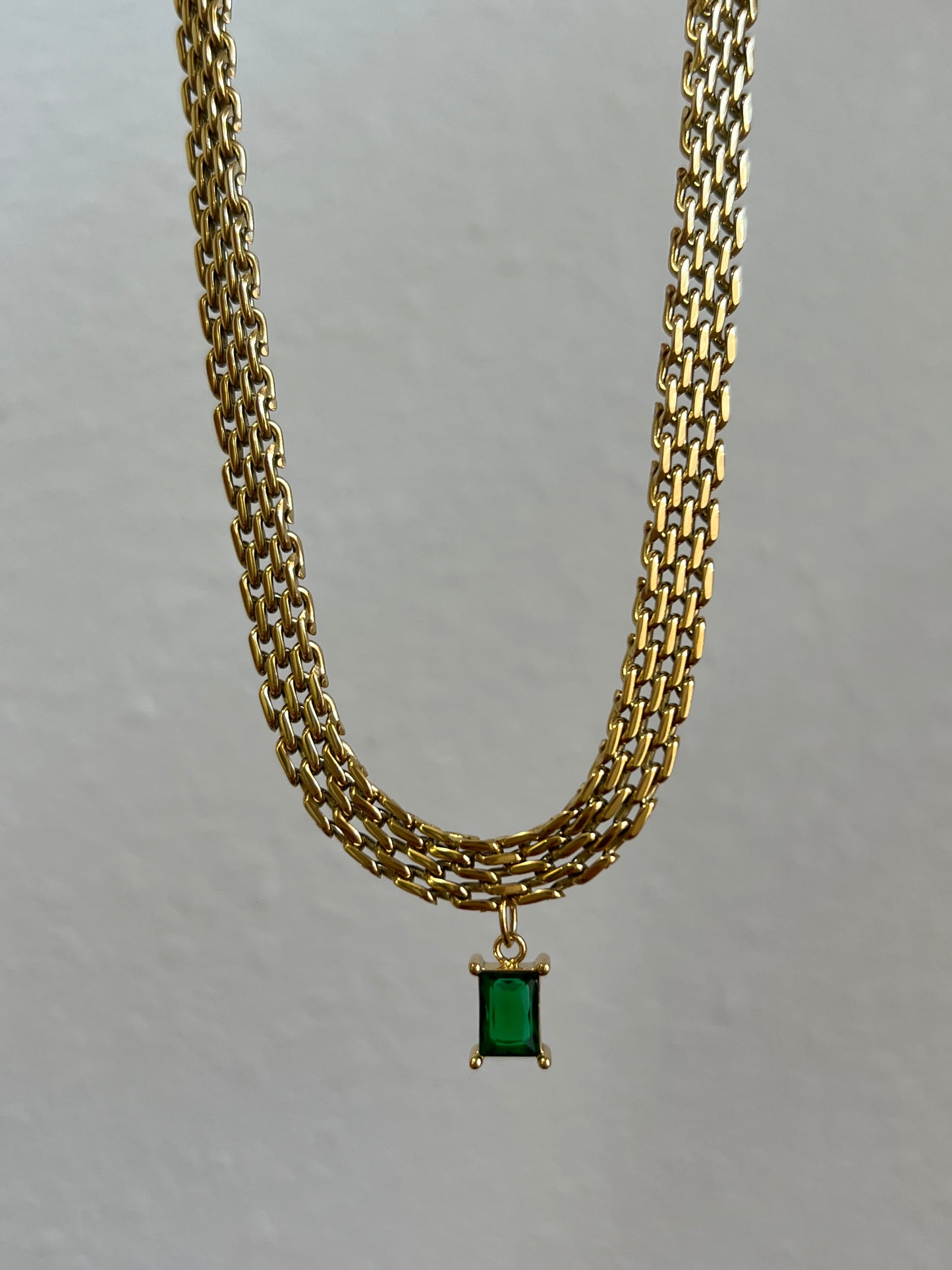 Woven diamond necklace