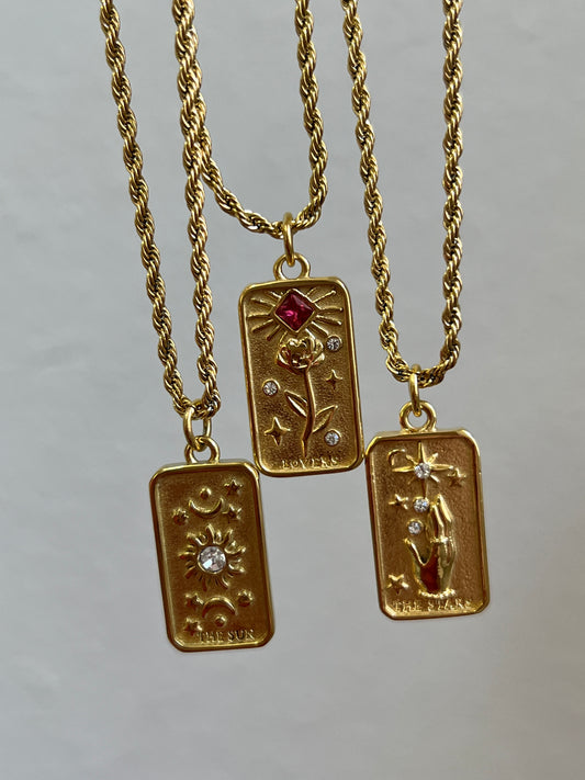 Tarot cards necklaces