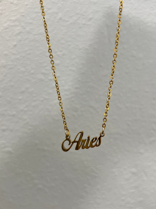 Zodiac sign necklace