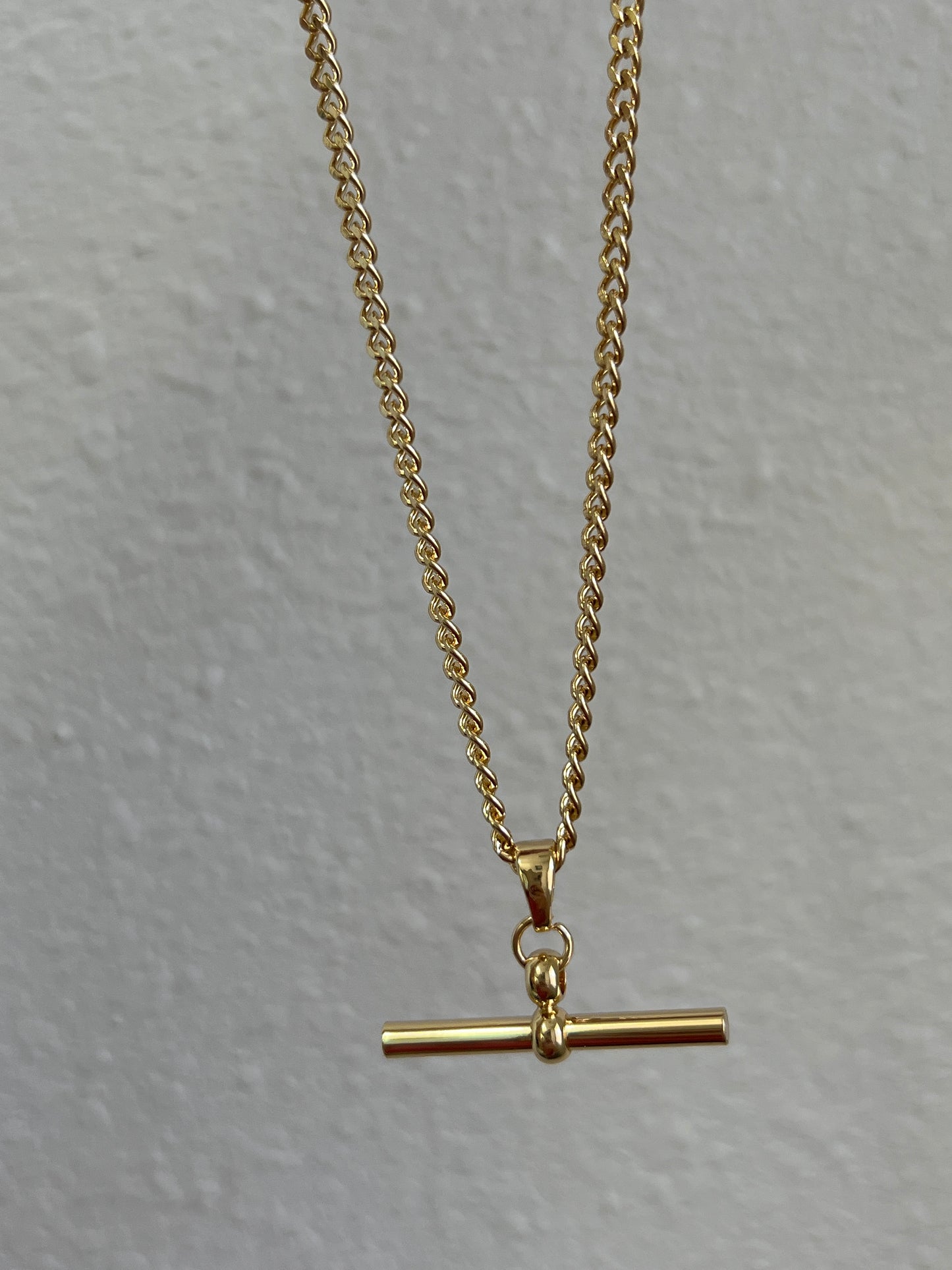 T bar necklace