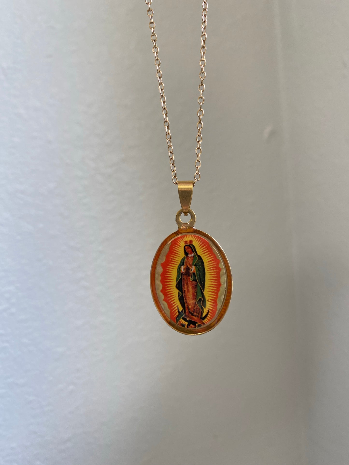 Nuestra señora de Guadalupe necklace